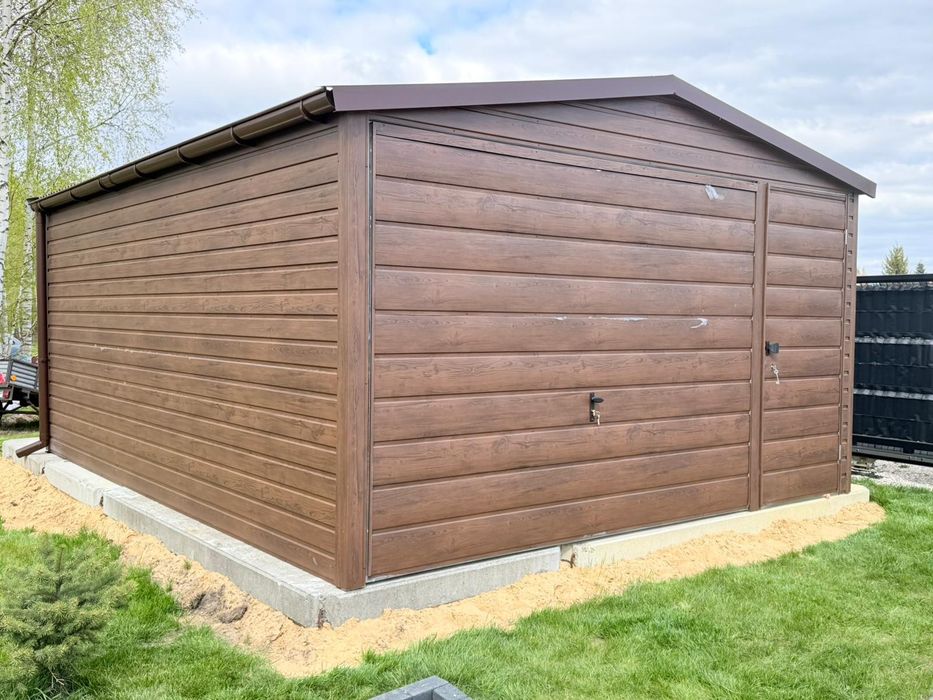 Garaż 6x6 orzech mat