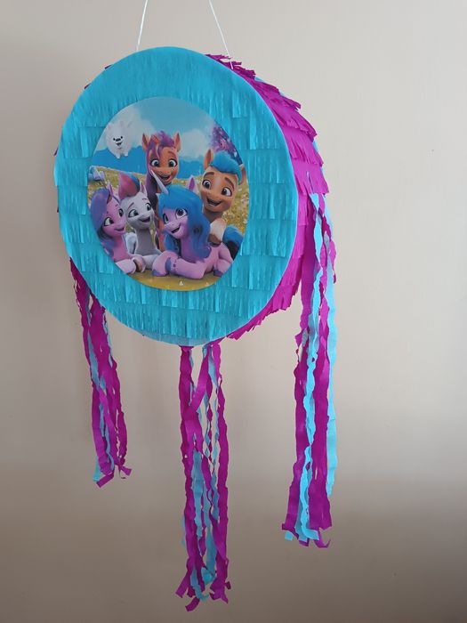 Zestaw piniata Pony Kucyki kij+imię