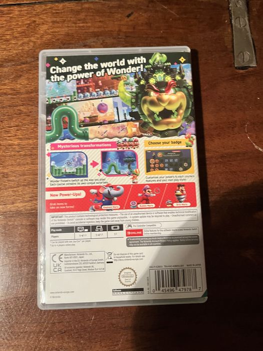 Super mario bros wonder, Gra na ninendo swich