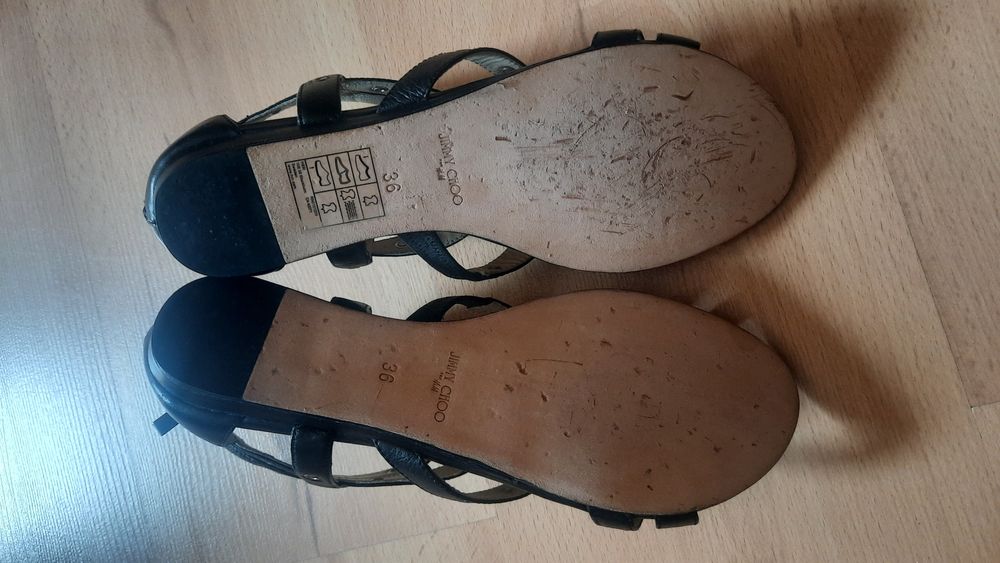 Damskie buty sandały. Sandaler Jimmy Choo H&M