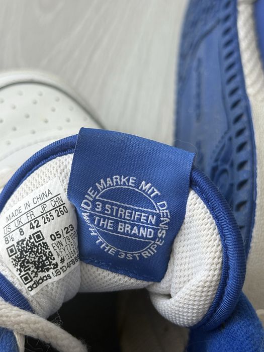 Buty sneakersy adidas forum low niebieskie