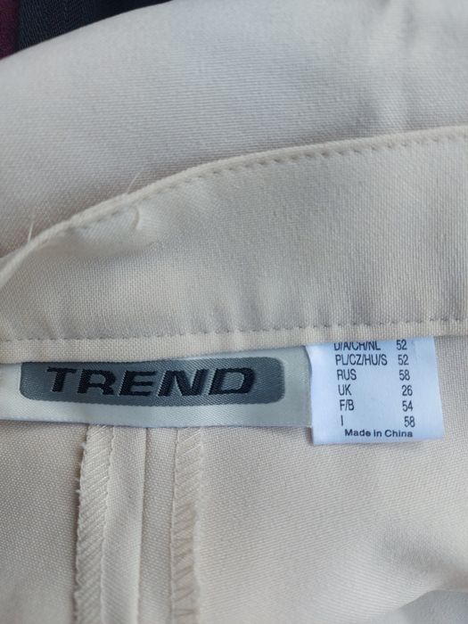 Spodnie na kant damskie rozmiar 52 firma TREND