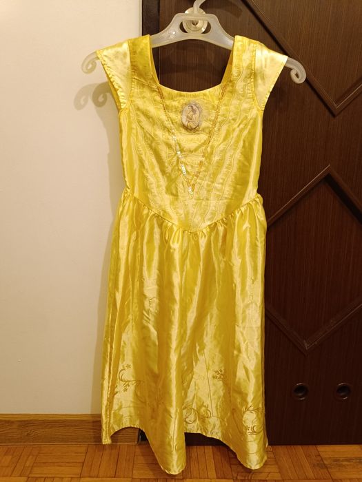 Sukienka na bal karnawałowy Bella żółta 116/122