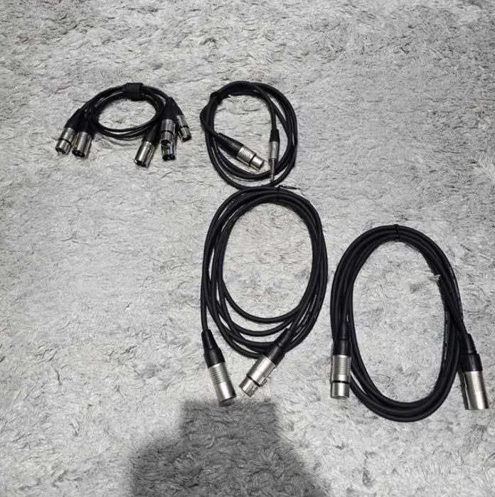 Conjunto Cabos XLR M/F e Jack 6,35