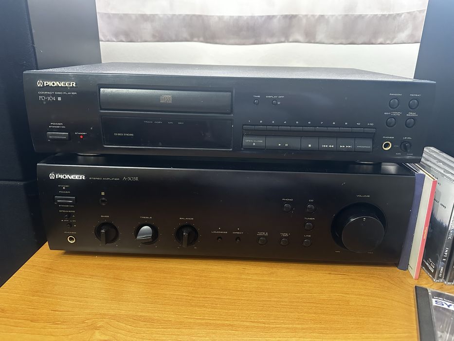 Pioneer wzmacniacz + CD