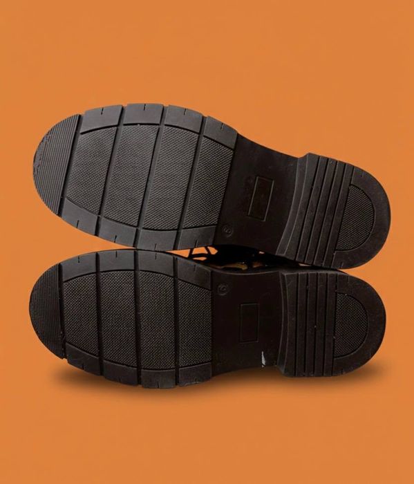 Шкіряні черевики River Island 39 р. Леопардові берці ворс поні