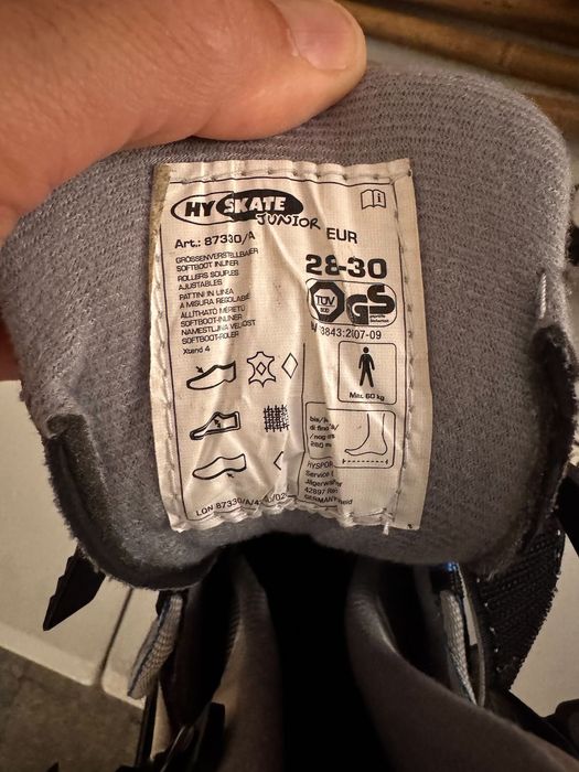 Patins em linha, criança - tamanho modificável 28-30