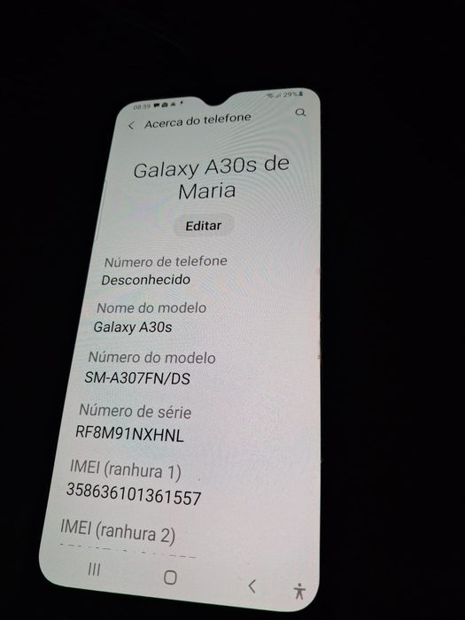 Telemóvel Samsung A 30 S como novo