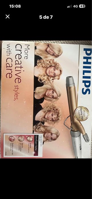 Secador de cabelo philips, conjunto em bolsa de 9 pecas