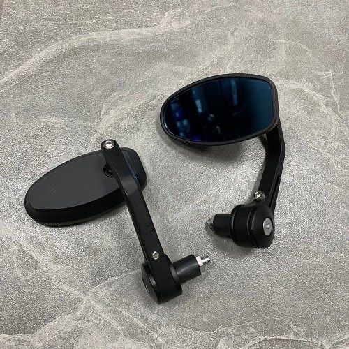 Мотозеркала, зеркала на мотоцикл, зеркала в торец руля, зеркала кастом
