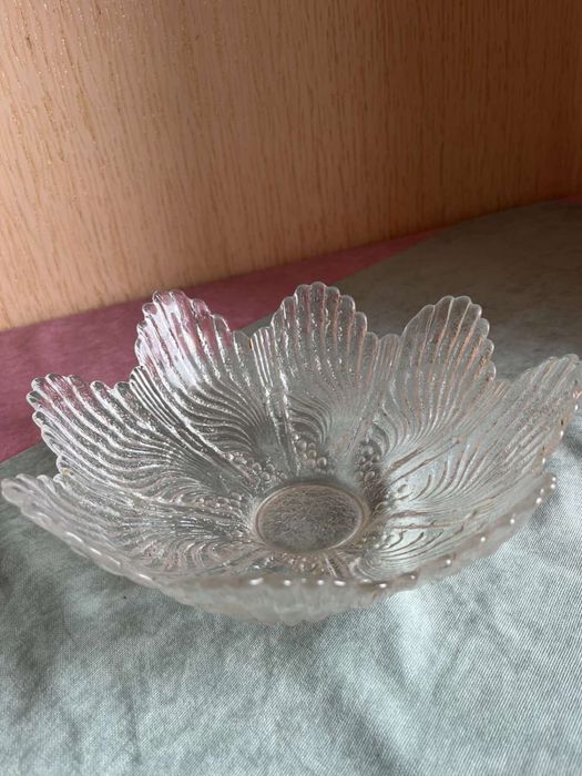 Скляна тарілка для фруктів, солодкого чи декору, Квітка