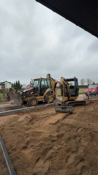 Usługi Koparko-ładowarką , Minikoparką , Transport