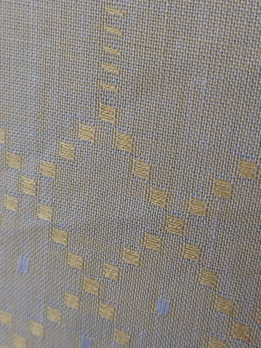 Тканина шторна. Жовта з візерунком