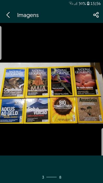 Revistas Nacional Geográphic e da Blitz
