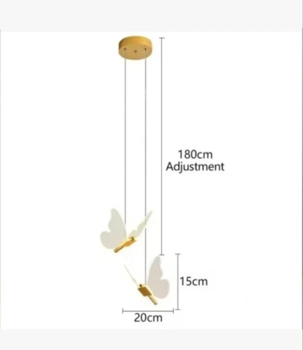 Lampa sufitowa LED motyle wiszące wysyłka