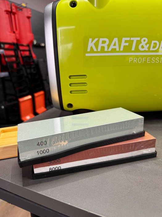 Точильні бруски для заточування ножів Kraft&Dele двохстороній камінь