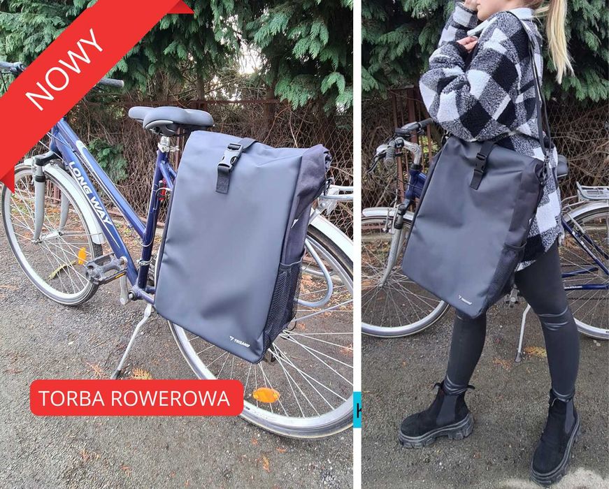 NOWA sakwa Tobra bagażowa rowerowa 15L wodoodporna na bagażnik tylny