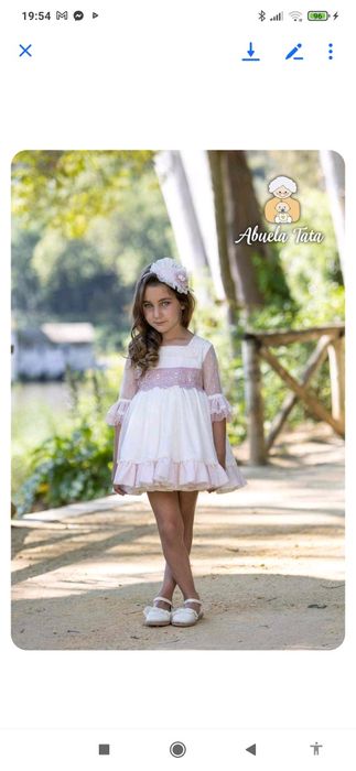 Vestido comunhão 12 anos.  Marca abuela tatá