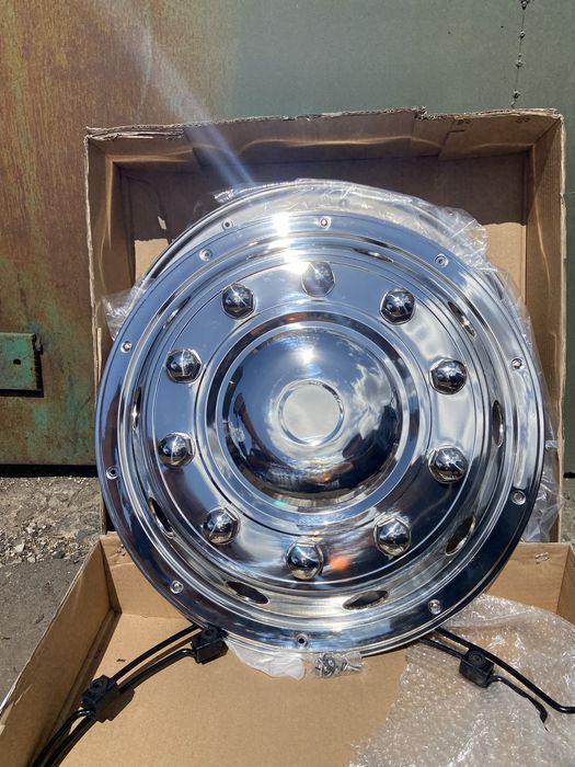 Колпаки нержавейка r22,5 (комплект 2шт)