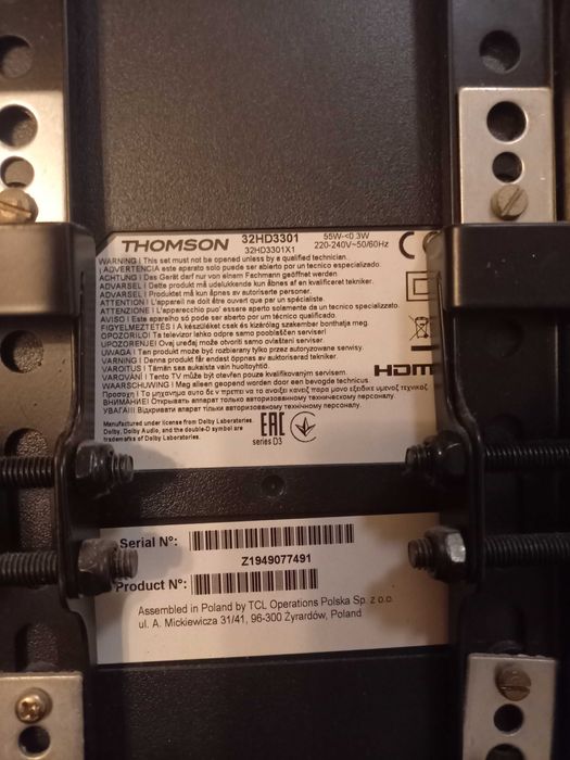 Telewizor 32 cale + dekoder