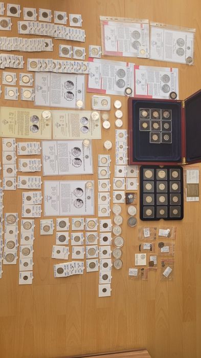 Zestaw monet.Kolekcja monet.