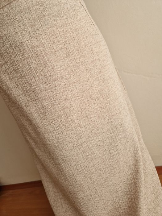 Spódnica beżowa midi - XL
