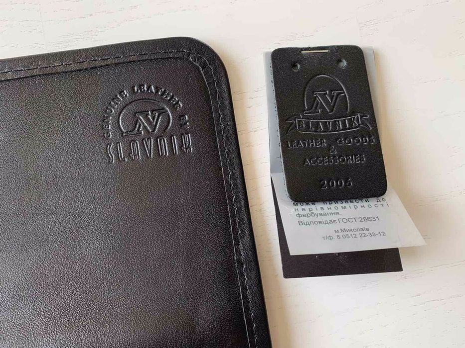 Портфель деловой натуральная кожа Slavnik сумка для документов