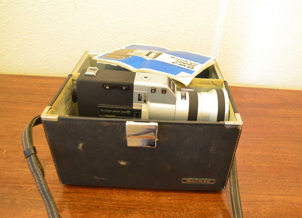 Cãmara de filmar Sankyo Super CM 8 - A funcionar
