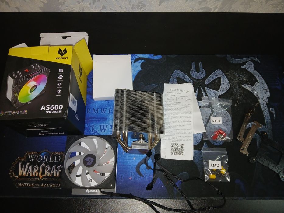Кулер Coolmoon AS600 ARGB Black