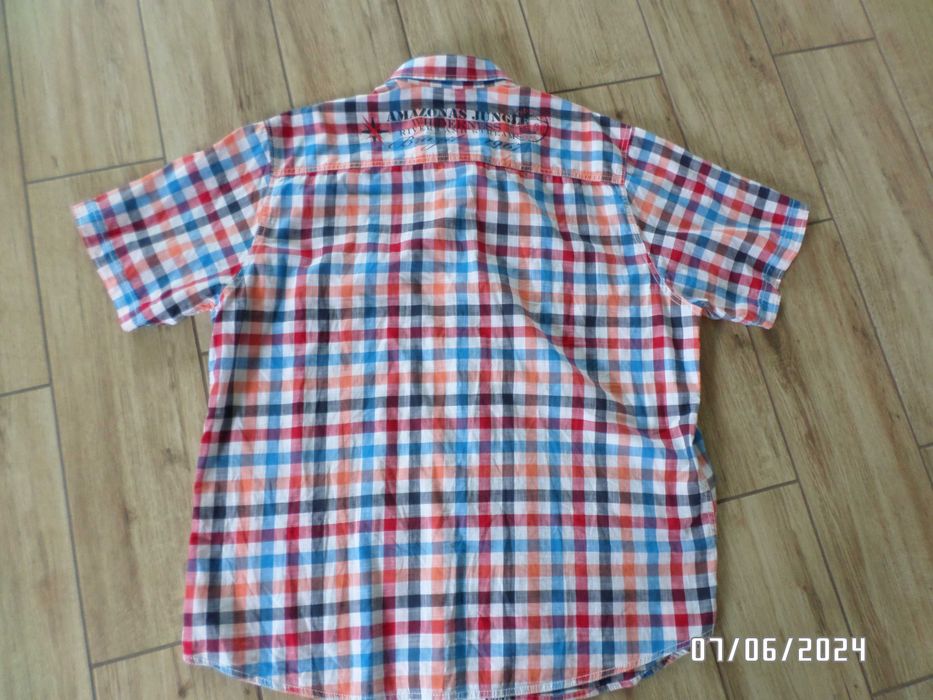 męska firmowa  koszula w kratkę-xxl-engbers-45/46