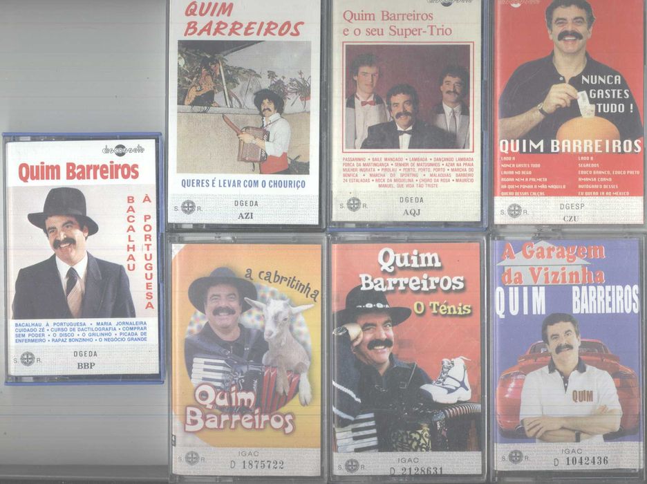 Quim Barreiros Cassetes Novas Seladas Discos de Vinil