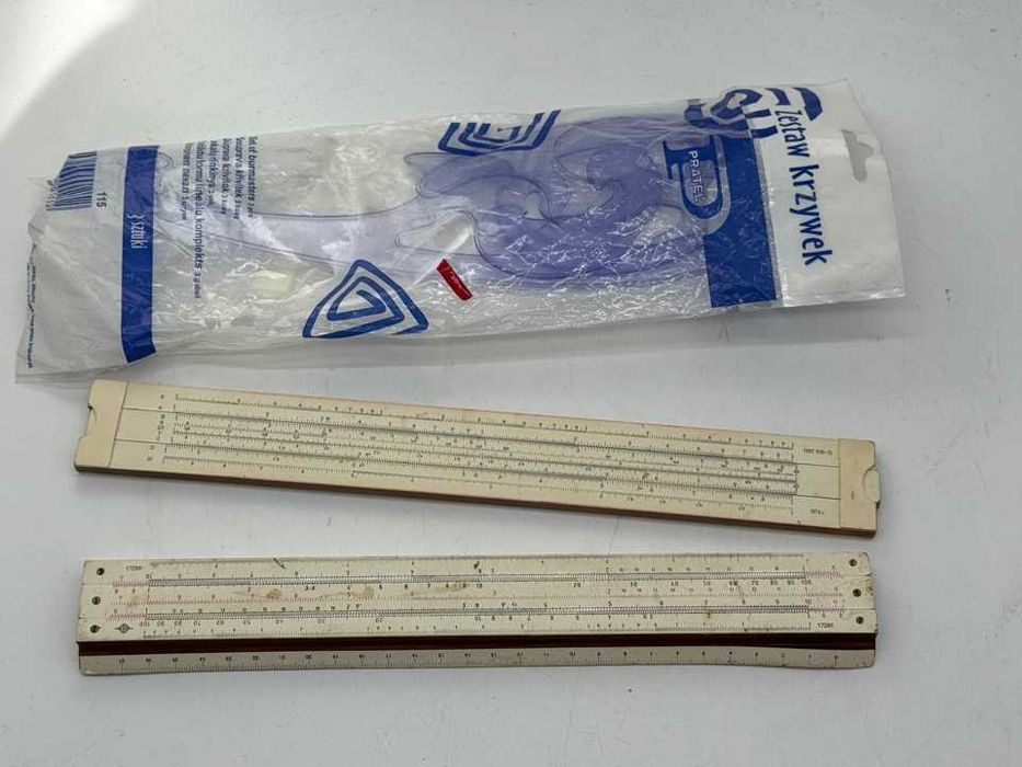 Linijka logarytmiczna 2 szt krzywiki