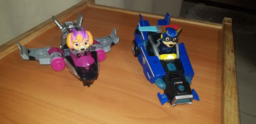 2 машини Щенячий патруль, paw patrol,  sky скай, чейз Chase, машинки,