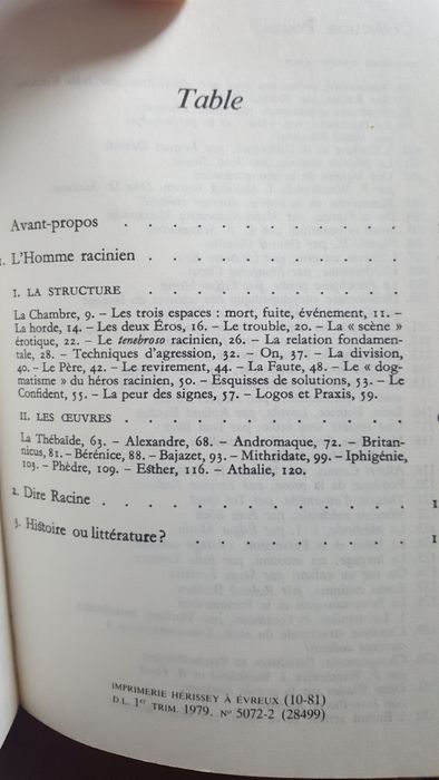 Roland Barthes - Sur Racine