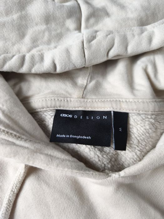 Beżowa bluza z kapturem ASOS r. M