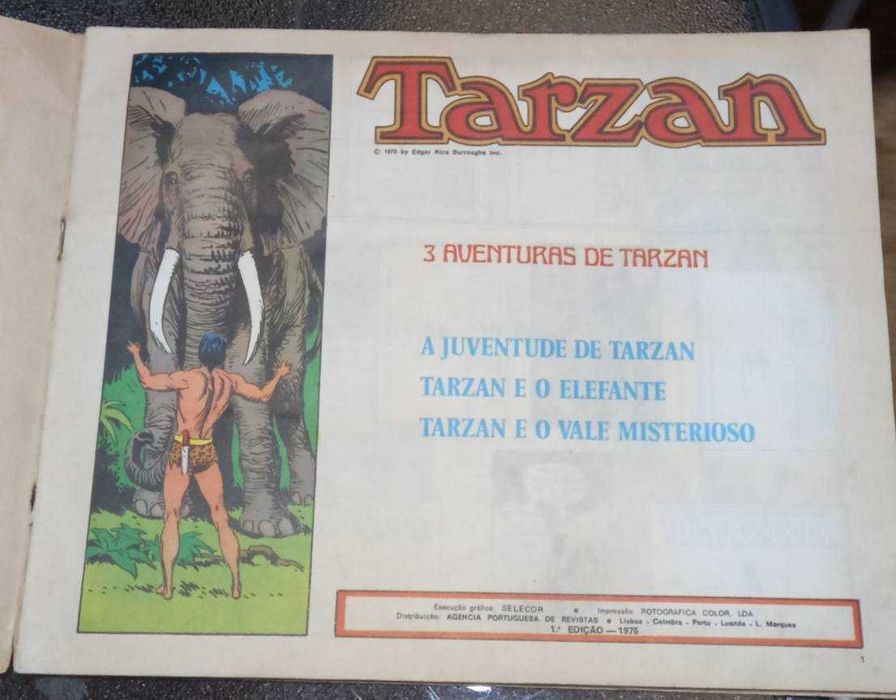 Caderneta de cromos completa  Tarzan Edição da agência portuguesa de revistas  1° Edição 1975