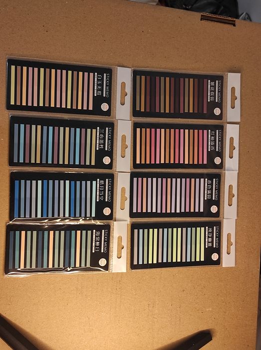 Стікери закладки для книг пластикові напівпрозорі