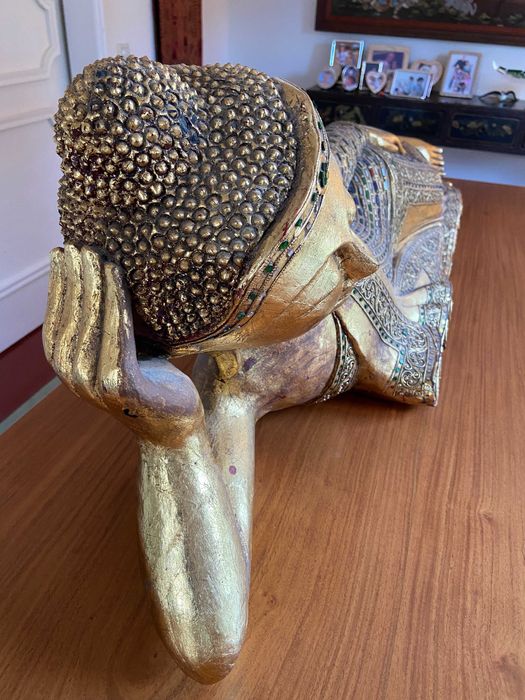 Grande Buda tailandesa original reclinável, budha, buddha