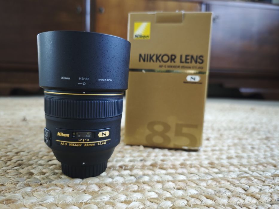 Nikkor AF-S 85 mm F/1.4 G moc. Nikon F