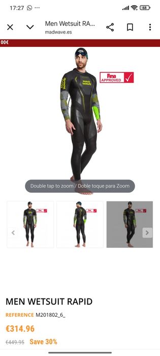 Fato de neopreno Mad Wave Rapid Men Wetsuit