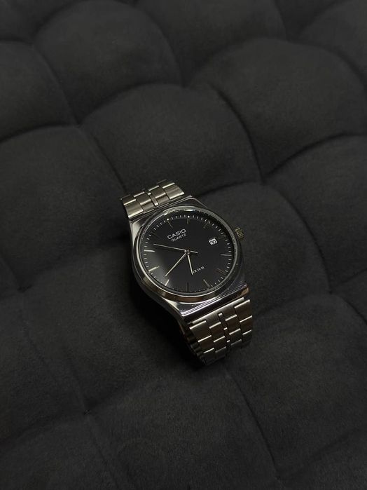 Годинник Casio MTP-VC01 Silver/Black | Мужские часы Касио | Часи А159