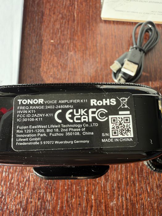 Przenośny Wzmacniacz Głosu TONOR K11 Mikrofon Bezprzewodowy Bluetooth 5.2