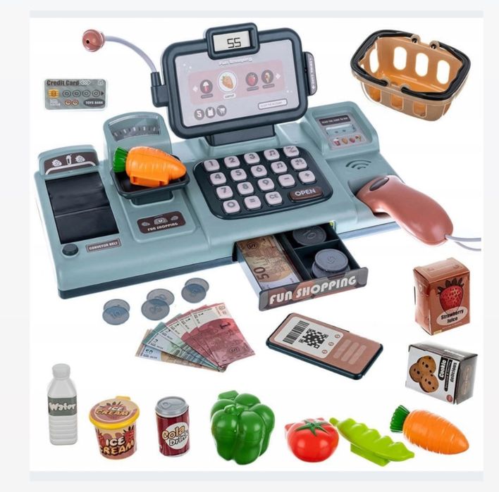 KASA FISKALNA INTERAKTYWNA edukacyjna zabawa sklep dla dzieci