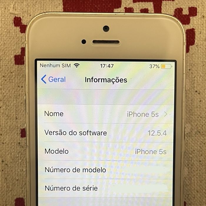 Iphone 5s (16gb) • Branco • iOS 12.5.4