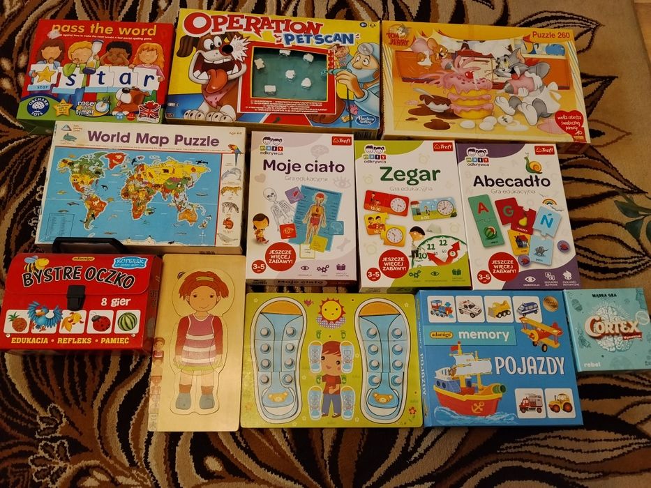 Gry puzzle układanki edukacyjne