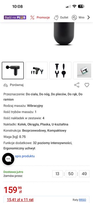 Masażer ręczny Gun JOCCA