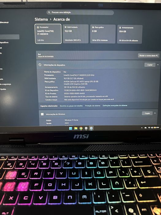msi sword 16 hx b14vfkg + PS5 controller