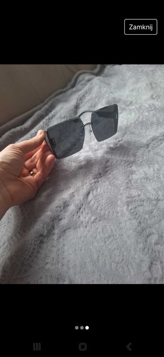 Okularki duze czarne damskie