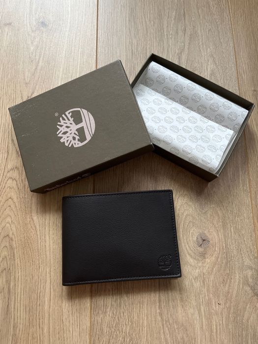 Portfel męski Timberland skóra naturalna kolor czarny