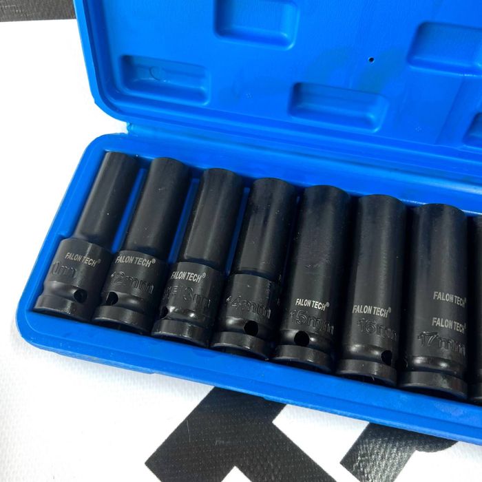 Набір високих ударних головок 1/2 10-32мм 15од. В кейсі Falontech
